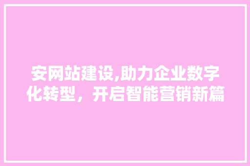 安网站建设,助力企业数字化转型，开启智能营销新篇章