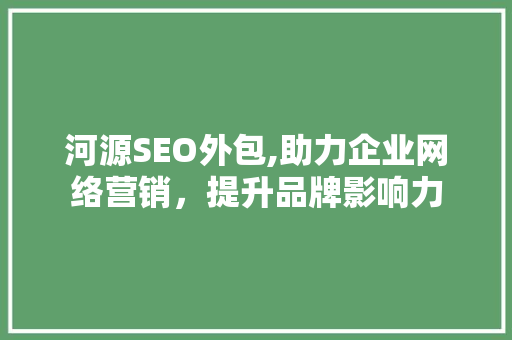 河源SEO外包,助力企业网络营销，提升品牌影响力