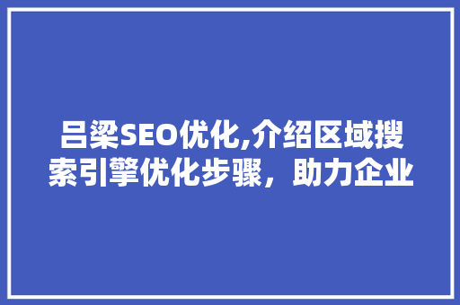 吕梁SEO优化,介绍区域搜索引擎优化步骤，助力企业提升网络竞争力