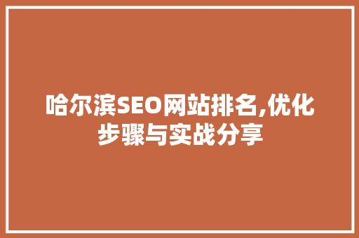 哈尔滨SEO网站排名,优化步骤与实战分享