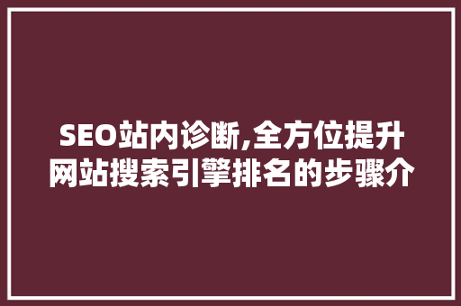 SEO站内诊断,全方位提升网站搜索引擎排名的步骤介绍  第1张
