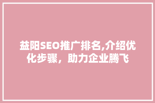 益阳SEO推广排名,介绍优化步骤，助力企业腾飞