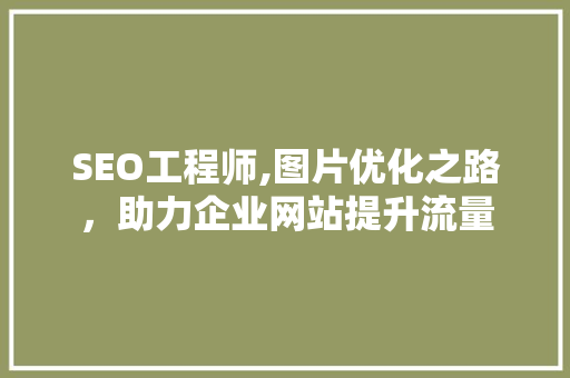 SEO工程师,图片优化之路，助力企业网站提升流量  第1张