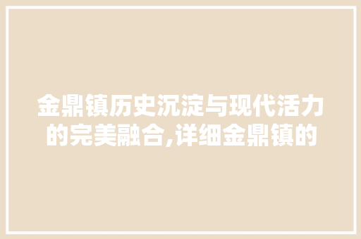 金鼎镇历史沉淀与现代活力的完美融合,详细金鼎镇的SEO排名之路