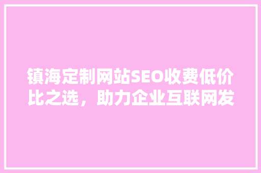镇海定制网站SEO收费低价比之选，助力企业互联网发展