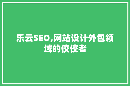 乐云SEO,网站设计外包领域的佼佼者