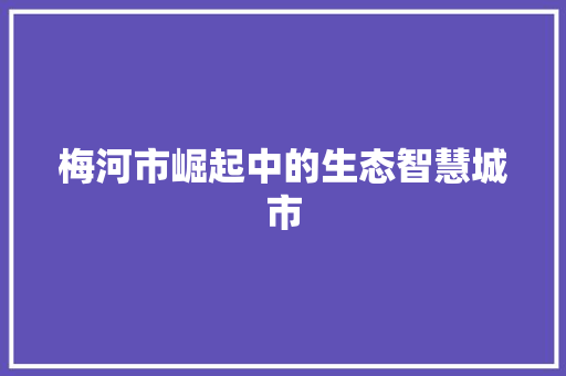 梅河市崛起中的生态智慧城市